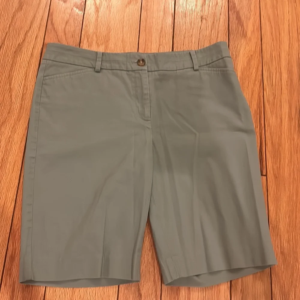 Green Shorts | Talbots - Picture 1 of 5
